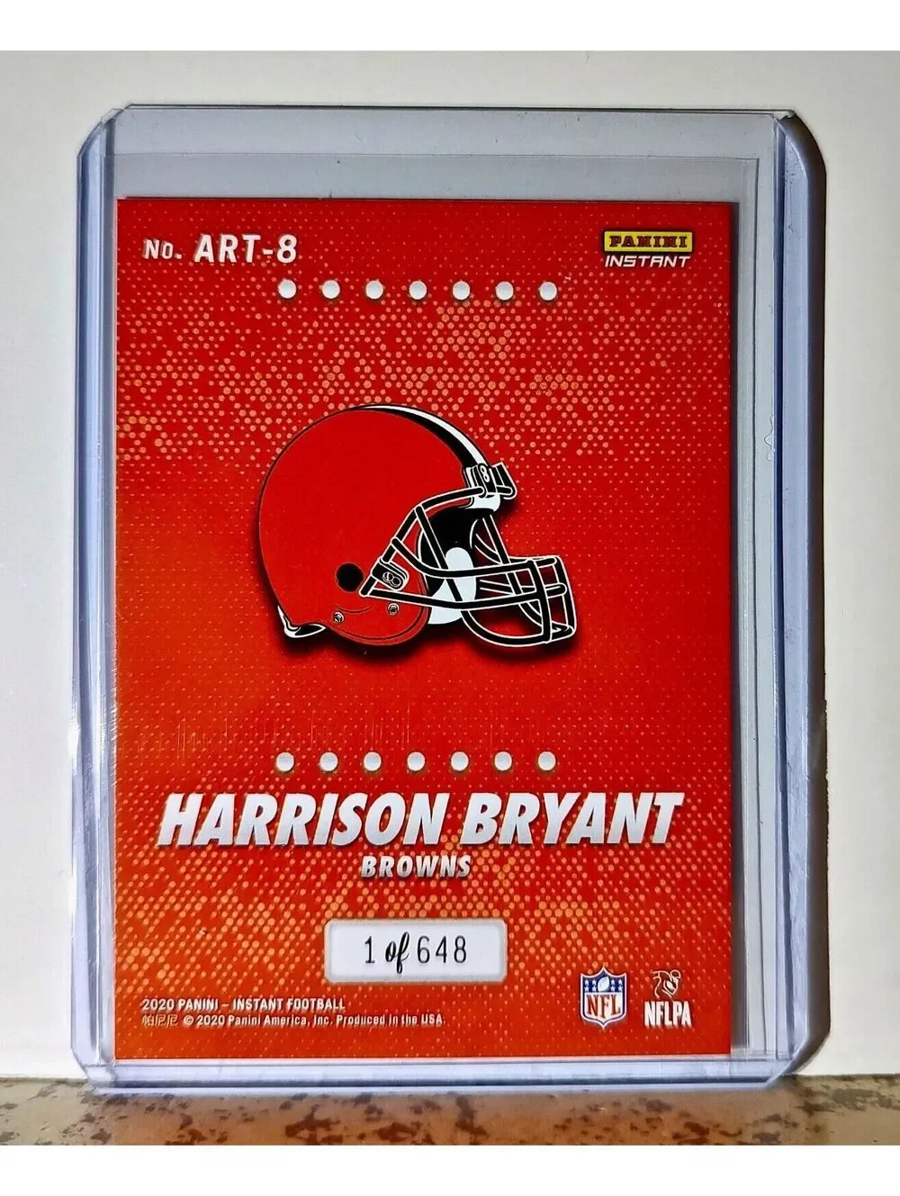 Harrison Bryant 2020 Panini All-Rookie Team NFL #8 Card 1/648 Cleveland Browns